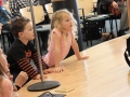 Children listening to Rev. Judy Long.