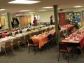Tables are set for Stone Soup luncheon.